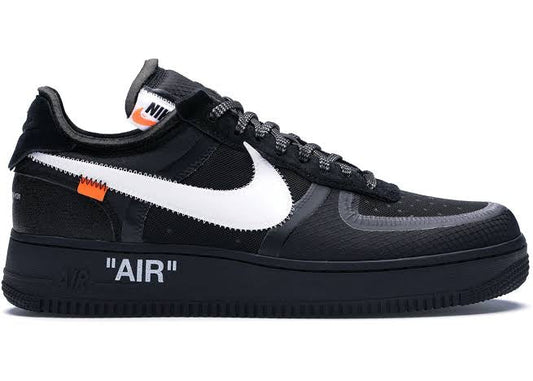 air force 1 low off white black white