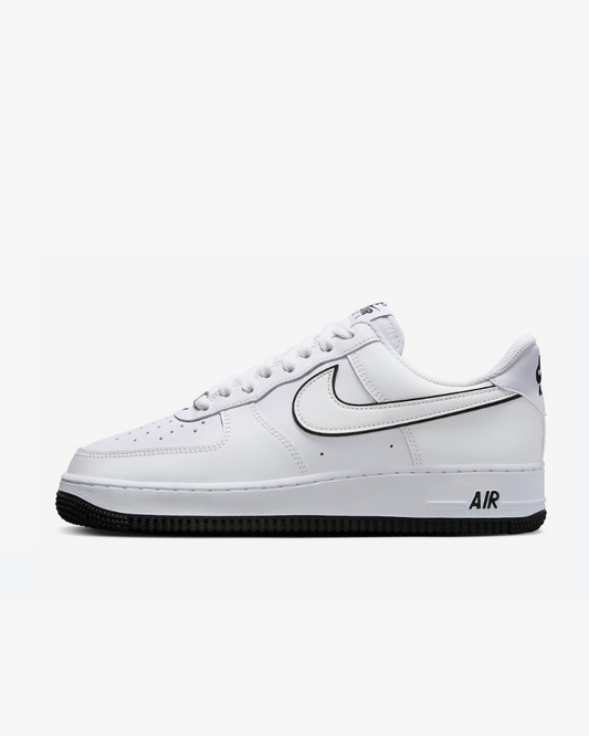 Zapatillas Air Force 1 '07 Low White Black Outline Swoosh